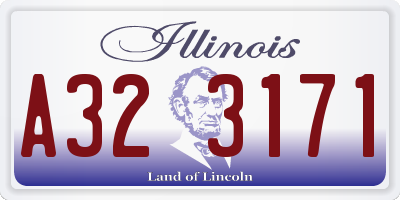 IL license plate A323171