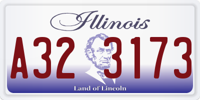 IL license plate A323173