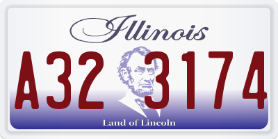 IL license plate A323174