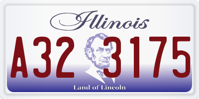 IL license plate A323175