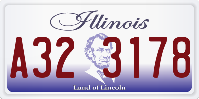 IL license plate A323178