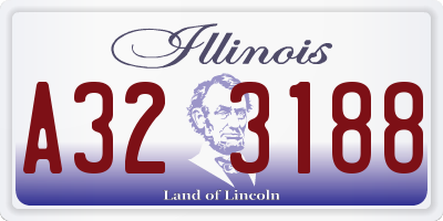 IL license plate A323188