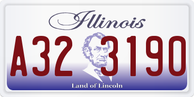 IL license plate A323190