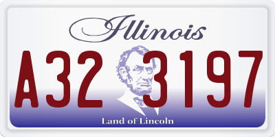 IL license plate A323197