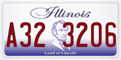 IL license plate A323206