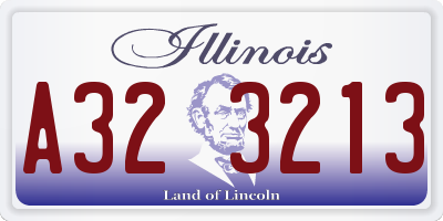 IL license plate A323213