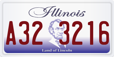 IL license plate A323216