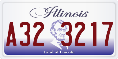 IL license plate A323217
