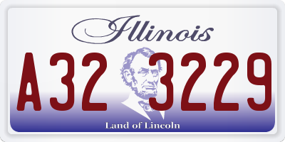 IL license plate A323229