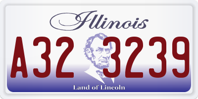 IL license plate A323239