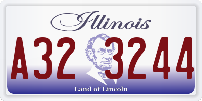 IL license plate A323244