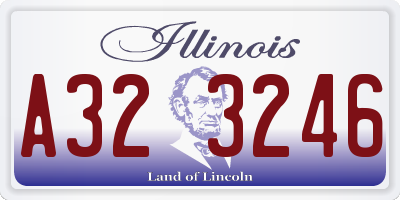 IL license plate A323246