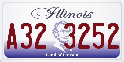IL license plate A323252