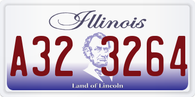 IL license plate A323264