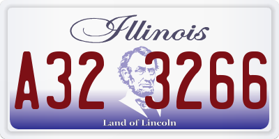 IL license plate A323266
