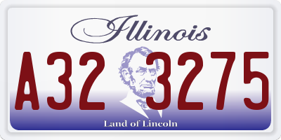 IL license plate A323275