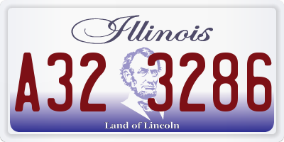IL license plate A323286