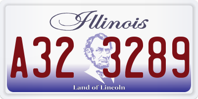 IL license plate A323289