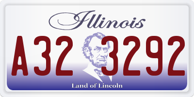 IL license plate A323292