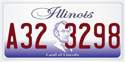 IL license plate A323298
