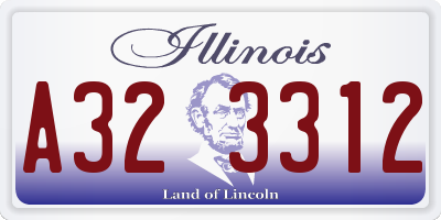IL license plate A323312