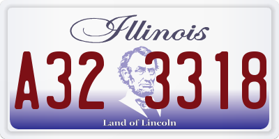 IL license plate A323318