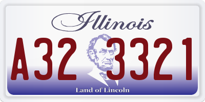 IL license plate A323321