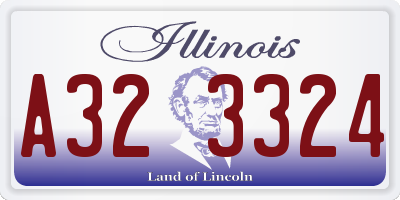 IL license plate A323324