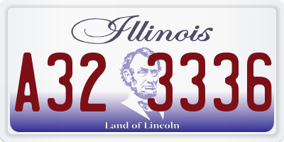 IL license plate A323336