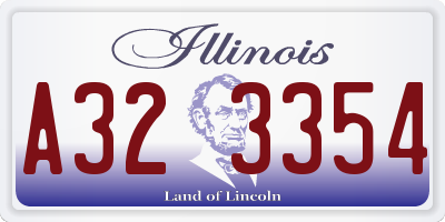 IL license plate A323354