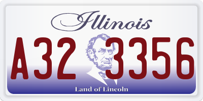 IL license plate A323356