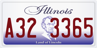 IL license plate A323365