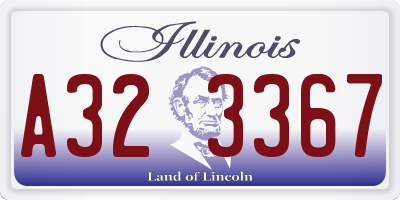 IL license plate A323367