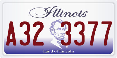 IL license plate A323377
