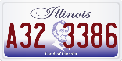 IL license plate A323386