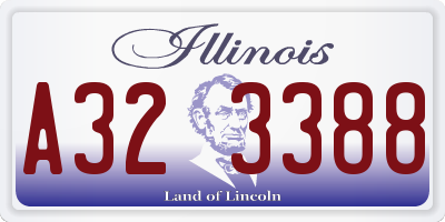 IL license plate A323388