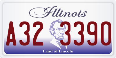 IL license plate A323390