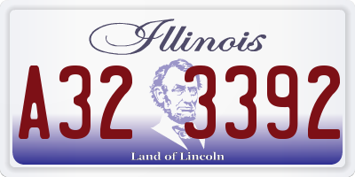 IL license plate A323392
