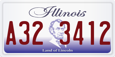 IL license plate A323412