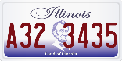 IL license plate A323435
