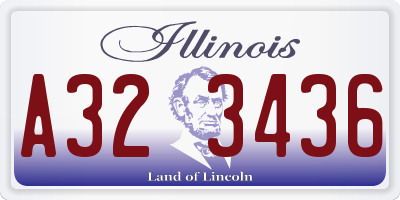 IL license plate A323436