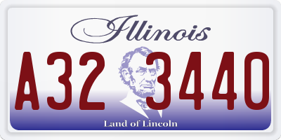 IL license plate A323440