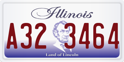 IL license plate A323464