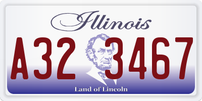 IL license plate A323467