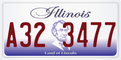 IL license plate A323477