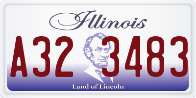 IL license plate A323483