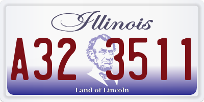 IL license plate A323511
