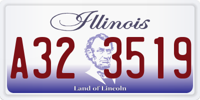 IL license plate A323519