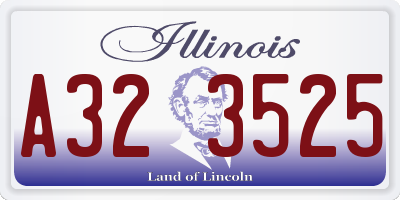 IL license plate A323525