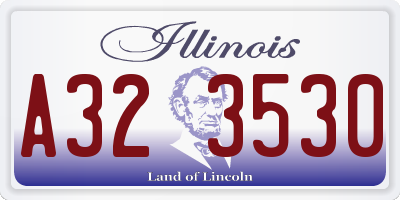 IL license plate A323530